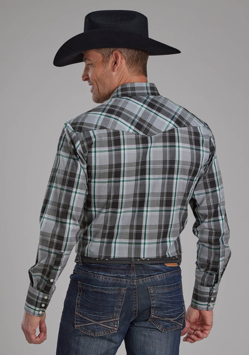 Men's Roper Plaid Long Sleeve Western Shirt