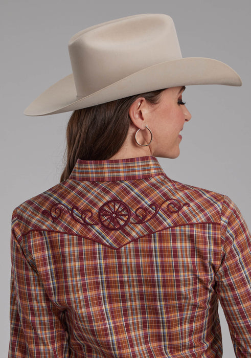 Women's Roper Plaid Long Sleeve Western Shirt