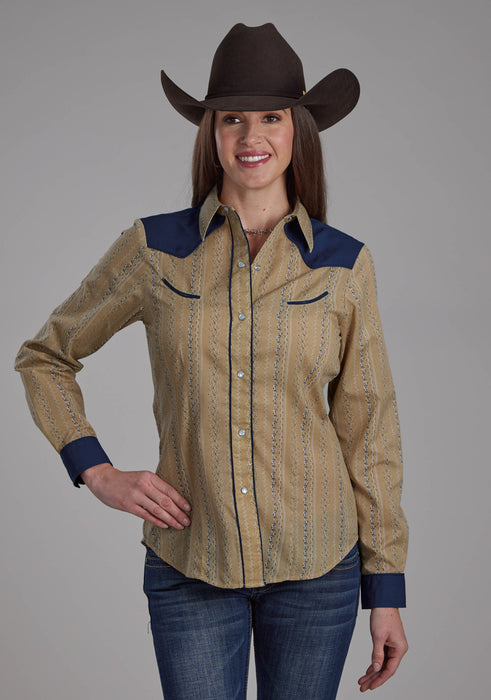 Women's Roper Vintage Long Sleeve Western Shirt w/ Embroidery