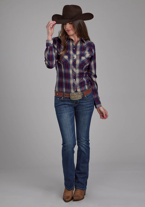 Women's Roper Plaid Long Sleeve Western Shirt