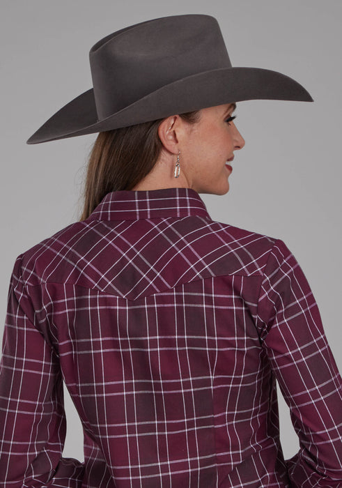 Women's Roper Plaid Long Sleeve Western Shirt