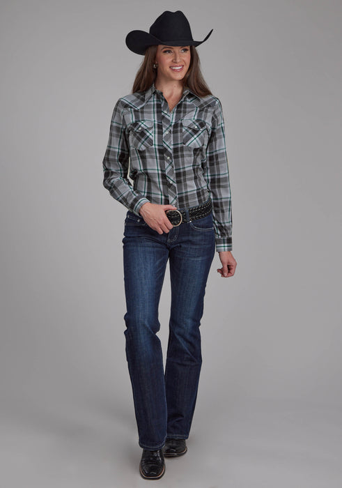 Women's Roper Plaid Long Sleeve Western Shirt