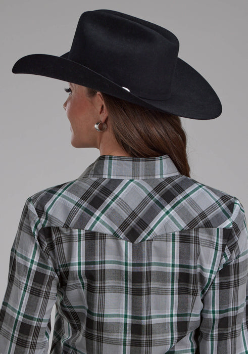 Women's Roper Plaid Long Sleeve Western Shirt