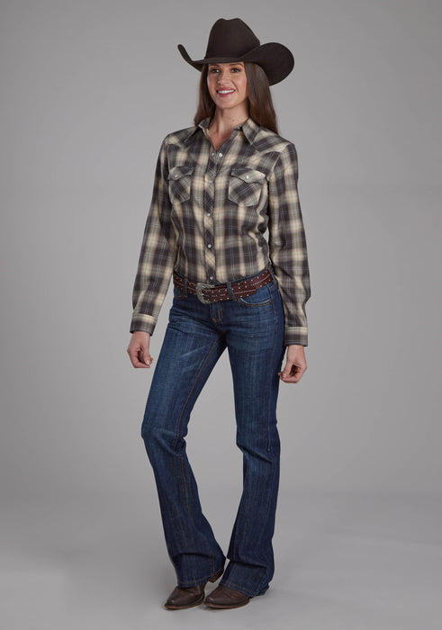 Women's Roper Plaid Long Sleeve Western Shirt