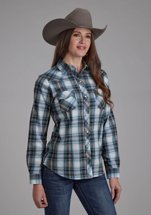 Women's Roper Plaid Long Sleeve Western Shirt