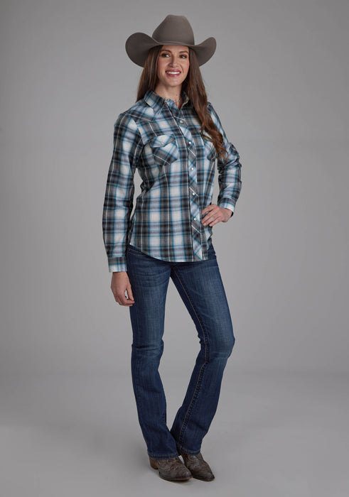 Women's Roper Plaid Long Sleeve Western Shirt