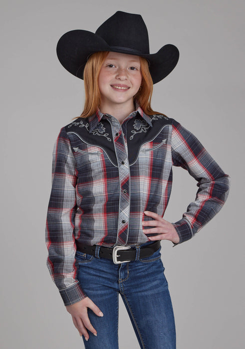 Girl's Roper Vintage Long Sleeve Western Shirt