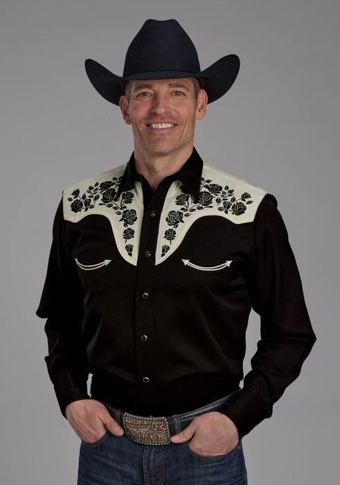 Men's Roper "Old West" Long Sleeve Western Shirt