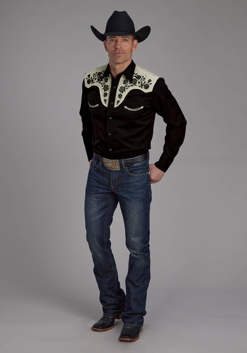 Men's Roper "Old West" Long Sleeve Western Shirt