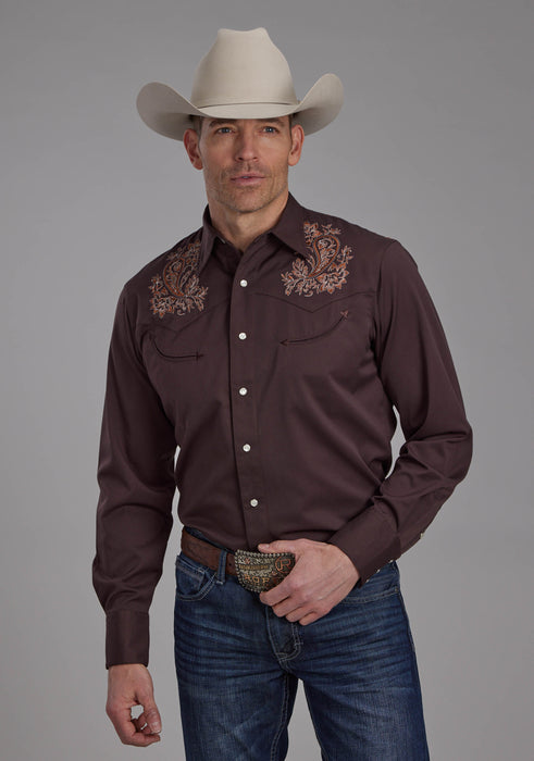 Men's Roper "Old West" Long Sleeve Western Shirt