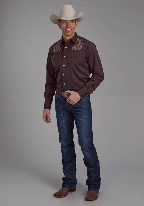 Men's Roper "Old West" Long Sleeve Western Shirt