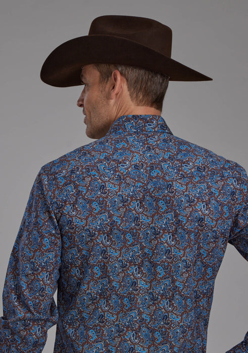 Men's Roper Western Print Long Sleeve Shirt