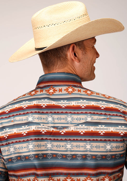 Roper Sandstone Aztec Long Sleeve Shirt