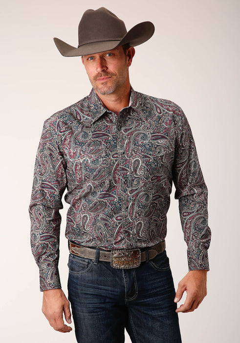 Men's Roper Old Time Paisley Western Shirt