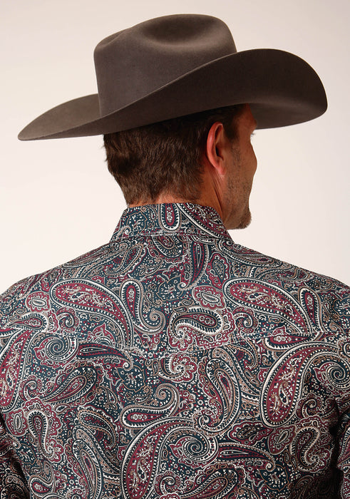 Men's Roper Old Time Paisley Western Shirt