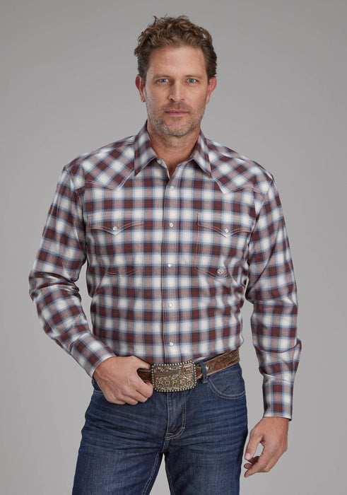 Men's Roper Performance Flex Long Sleeve Western Shirt