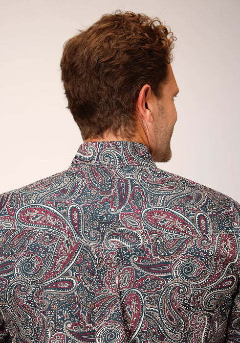 Men's Roper Old Time Paisley Western Shirt