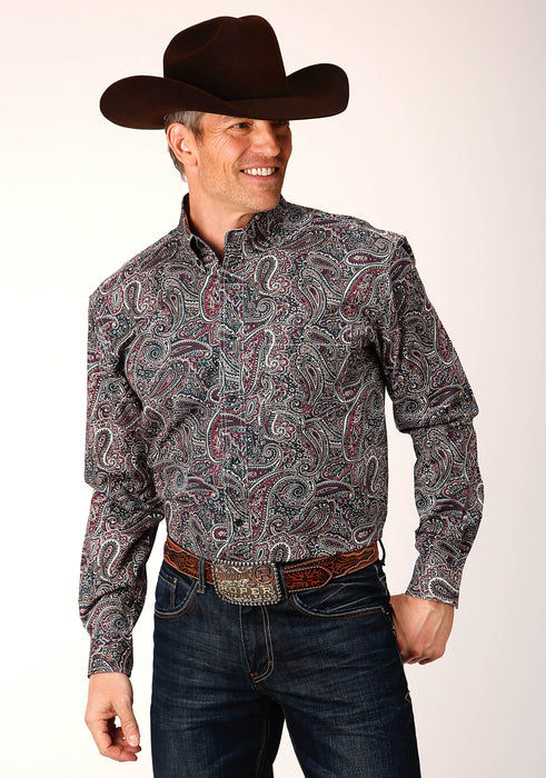 Men's Roper Old Time Paisley Western Shirt