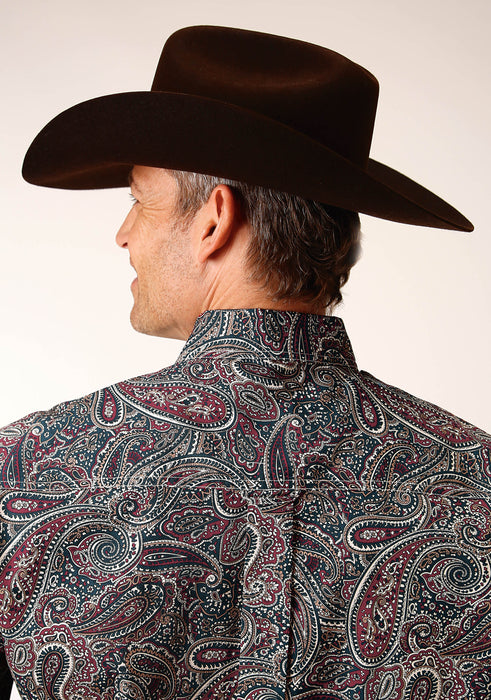 Men's Roper Old Time Paisley Western Shirt