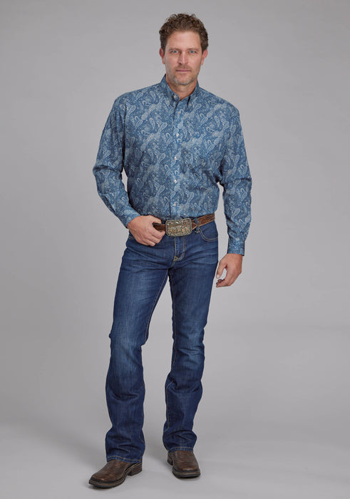 Men's Roper "Fall River" Long Sleeve Western Shirt