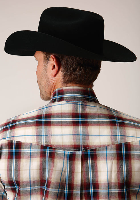 Men's Roper Red Canyon Plaid Western Shirt