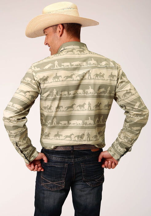 Roper Cowboy Rugby Long Sleeve Vintage Shirt