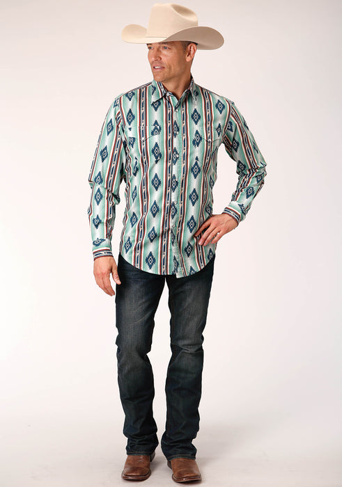 Roper Verde Stripe Long Sleeve Vintage Shirt