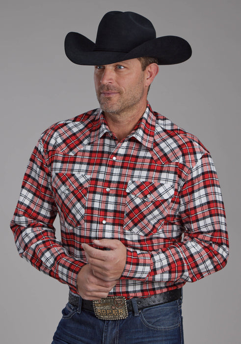 Men's Roper Unlined Western Flannel Shirt