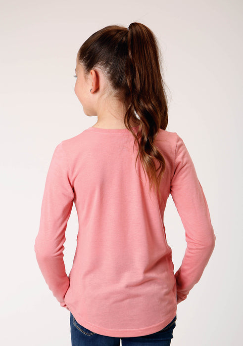 1780 POLY RAYON PINK JERSEY LS TEE