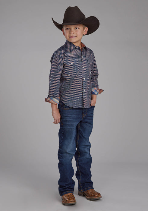 Boy's Roper "Fall River" Long Sleeve Western Shirt