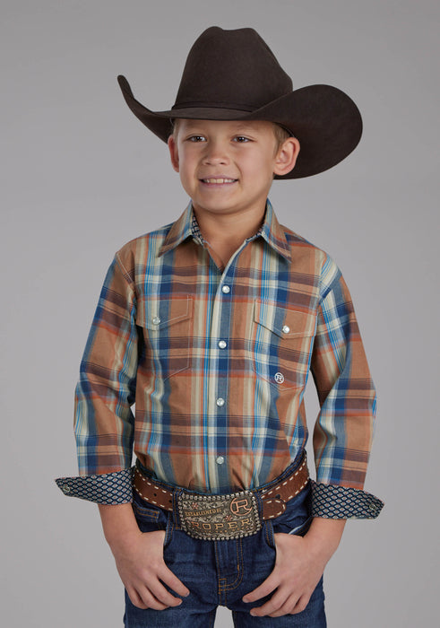 Boy's Roper "Fall River" Long Sleeve Western Shirt