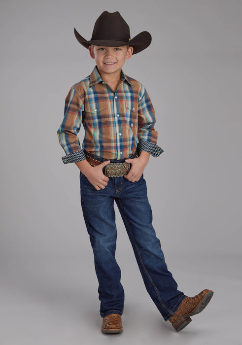 Boy's Roper "Fall River" Long Sleeve Western Shirt