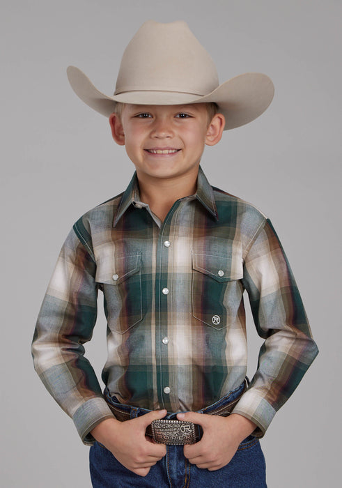 Boy's Roper "Oak Forest" Long Sleeve Western Shirt