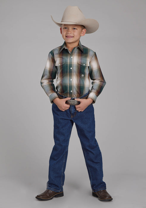 Boy's Roper "Oak Forest" Long Sleeve Western Shirt