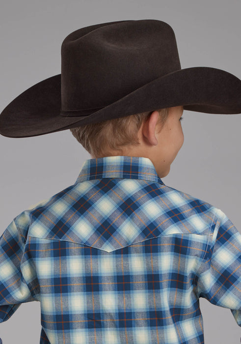 Boy's Roper Performance Stretch Long Sleeve Western Shirt