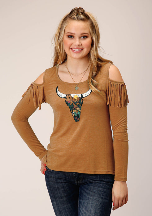 Women's Roper Tabaco Brown Jersey Tee