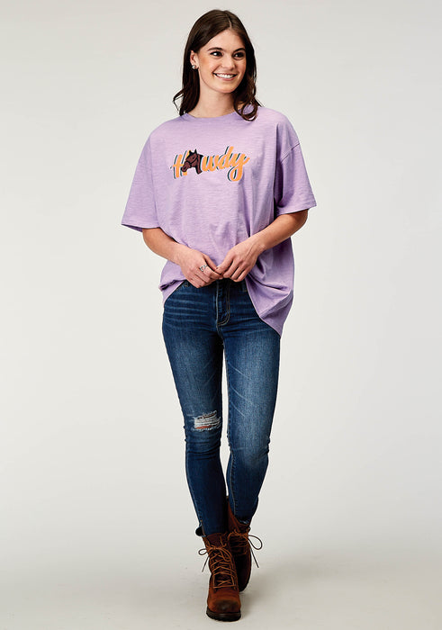 2010 LILAC COTTON JERSEY SLUB SS TEE