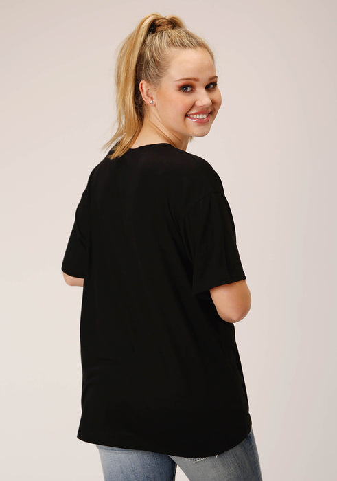 1780 SOLID BLACK P/R SS TEE