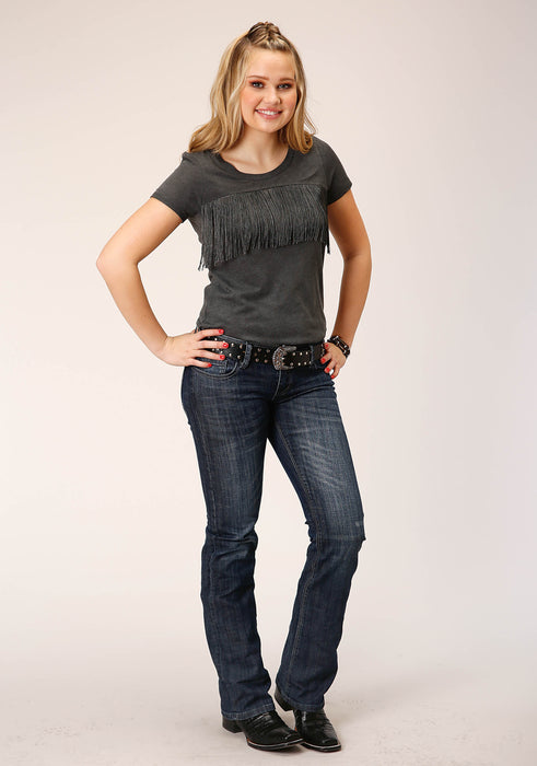 Women's Roper Heather Charcoal  T-Shirt