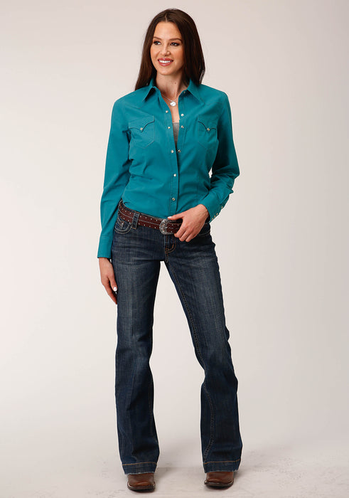 1729 - SOLID POPLIN - DEEP TEAL