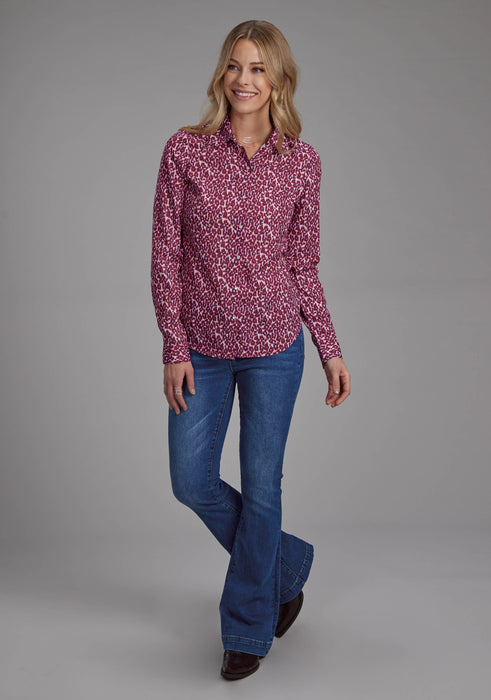 Women's Roper Leopard Print Long Sleeve Western Shirt