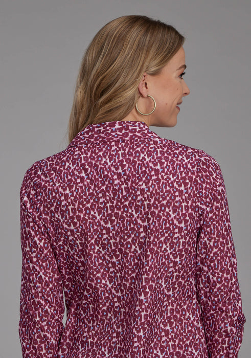 Women's Roper Leopard Print Long Sleeve Western Shirt