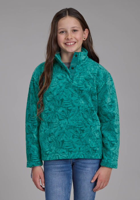 2322 JADE TROPICAL PRINT FLEECE