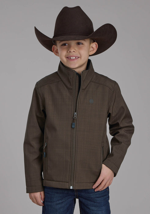 2252 CHOCOLATE HEATHER W/BLACK FLEECE