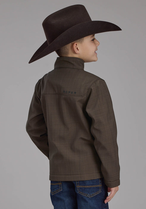 2252 CHOCOLATE HEATHER W/BLACK FLEECE