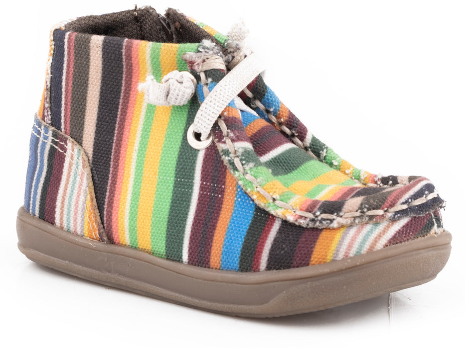 Roper "Cowbabies" Blue Serape Printed Infant Shoe