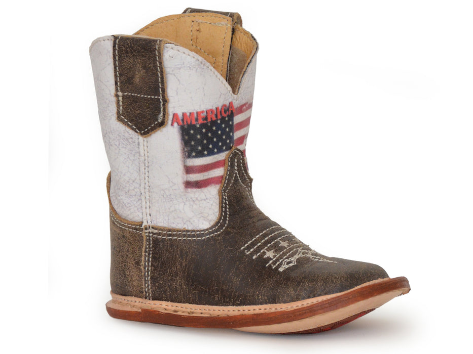 Roper Cowbabies "God Bless the USA" Infant Boot