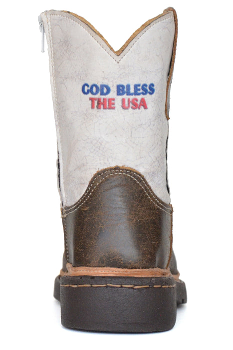 Boys Roper "God Bless The USA" Square Toe Toddler Boot