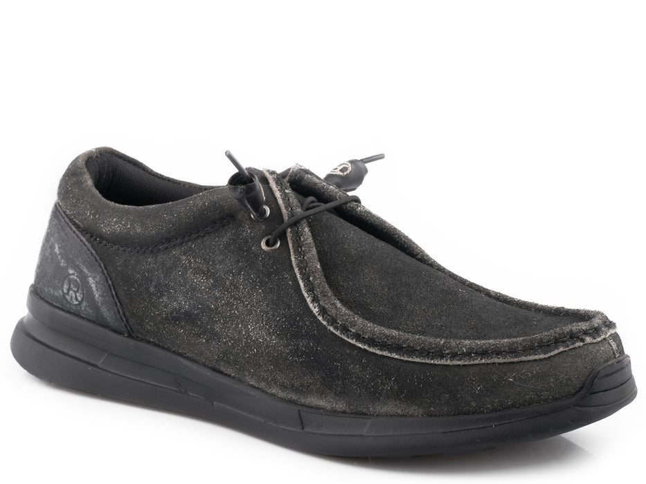 Roper Black Suede Leather Chukka