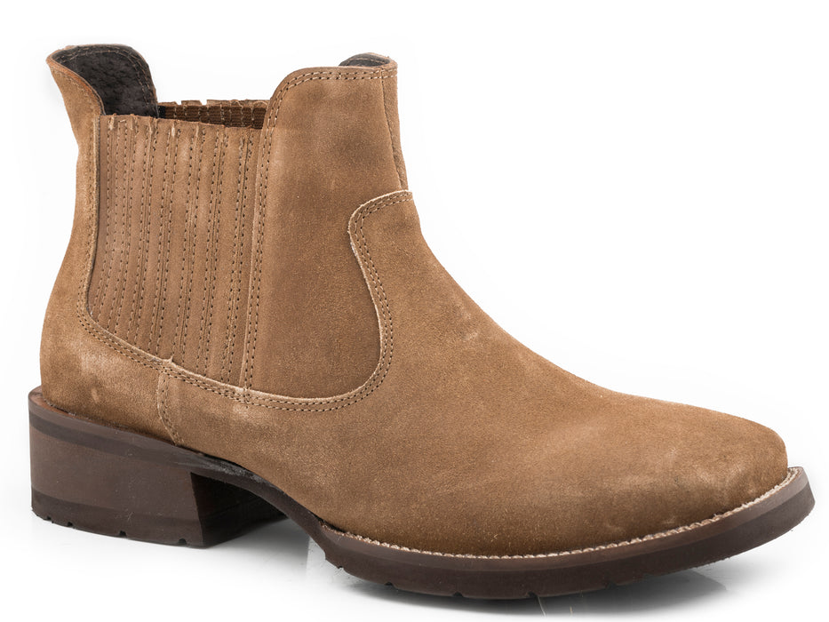 Roper Tan Suede Romeo Slip-On Shoe